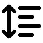 Row Height SVG Icon
